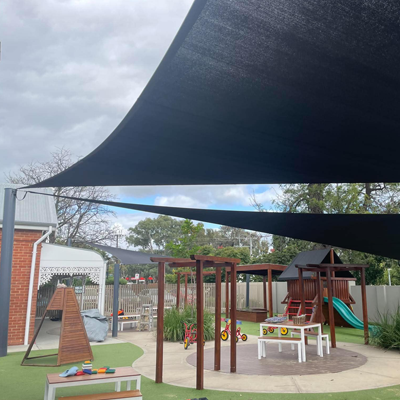 school-playground-shade-sail Custom made shade sail over school playground